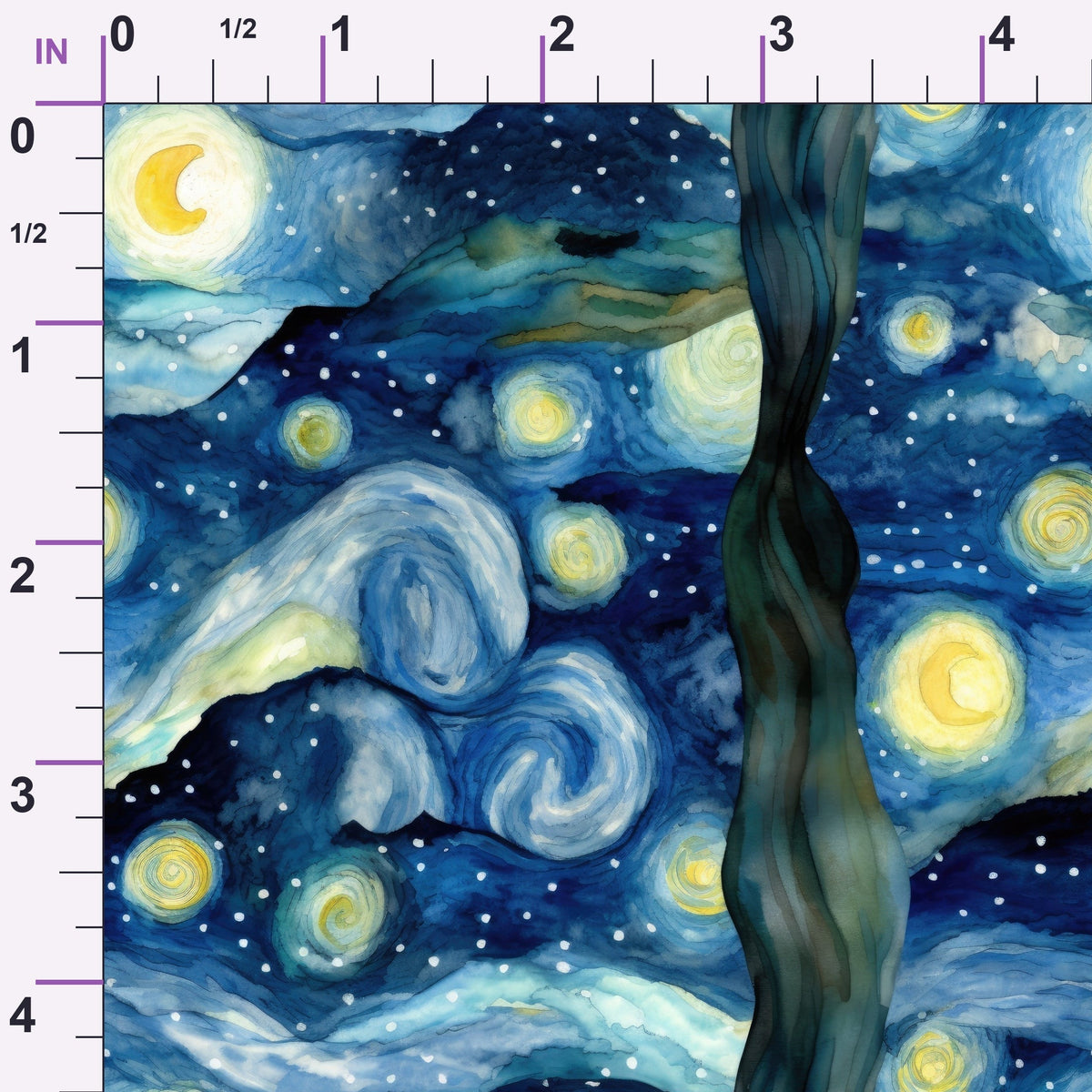 Swirling Skies Pattern 8 Minky Fabric