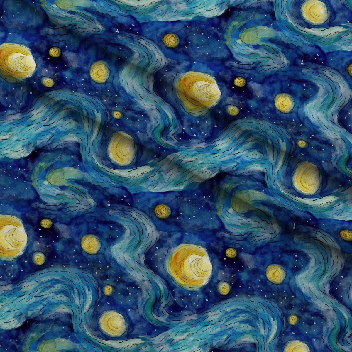 Swirling Skies Pattern 9 Minky Fabric