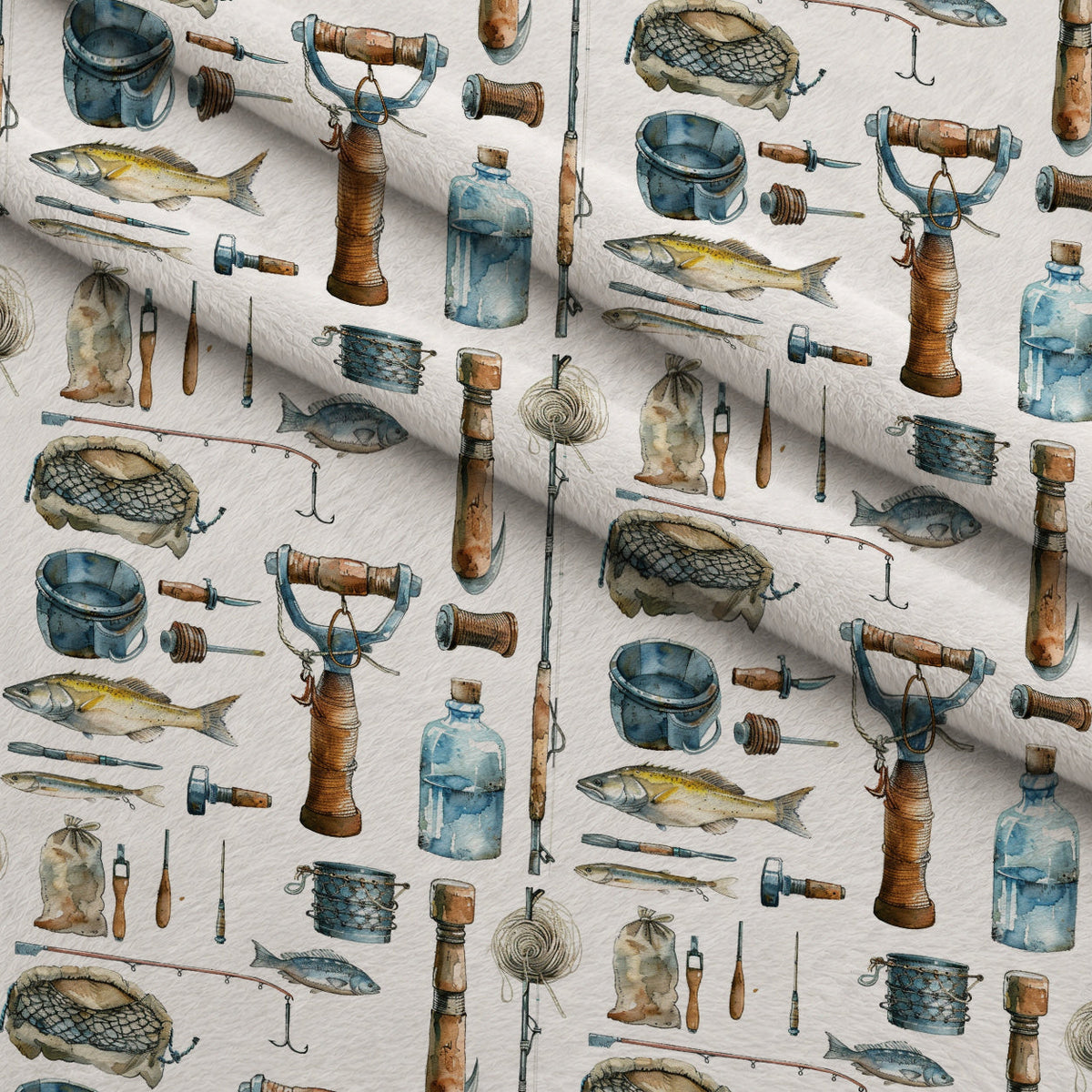 Tackle Box Pattern 1 Minky Fabric
