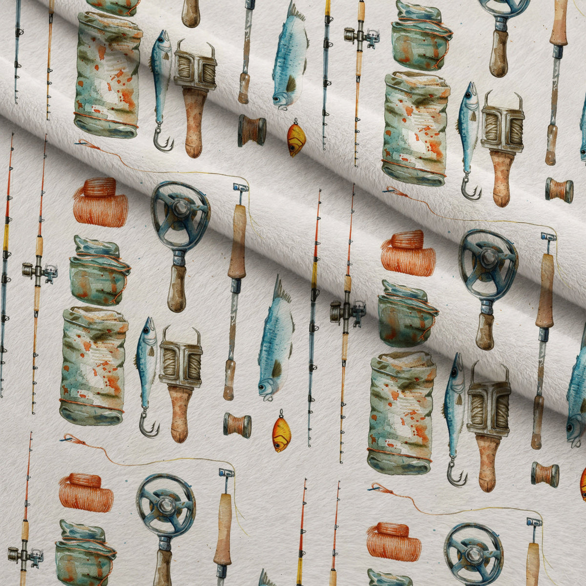 Tackle Box Pattern 2 Minky Fabric