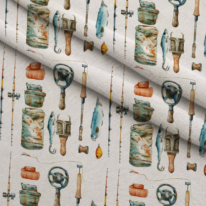 Tackle Box Pattern 2 Minky Fabric