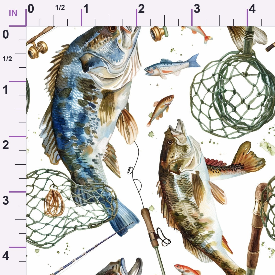Tackle Box Pattern 4 Minky Fabric