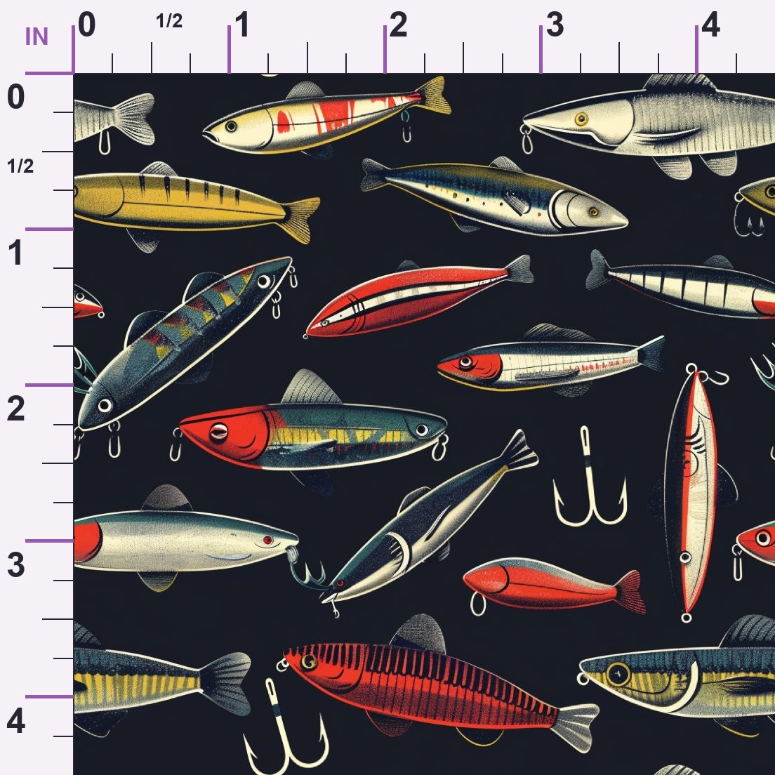 Tackle Box Pattern 7 Minky Fabric