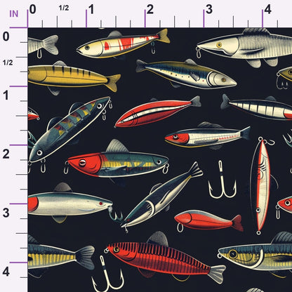 Tackle Box Pattern 7 Minky Fabric