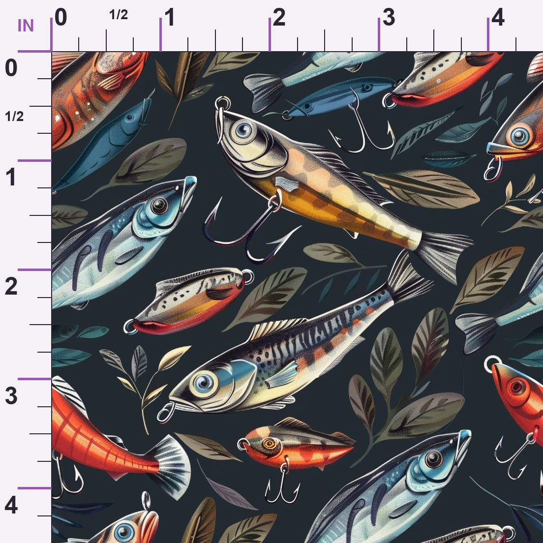 Tackle Box Pattern 8 Minky Fabric