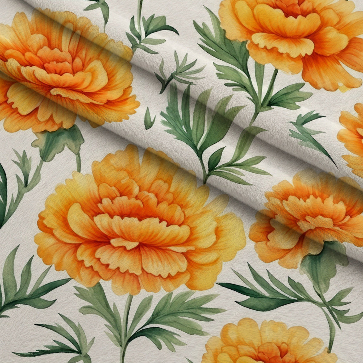 Tangerine Blooms Pattern 11 Minky Fabric