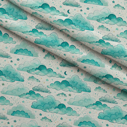 Teal Reverie Pattern 11 Minky Fabric