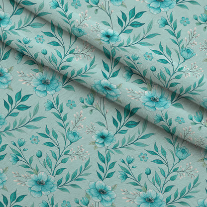 Teal Reverie Pattern 12 Minky Fabric
