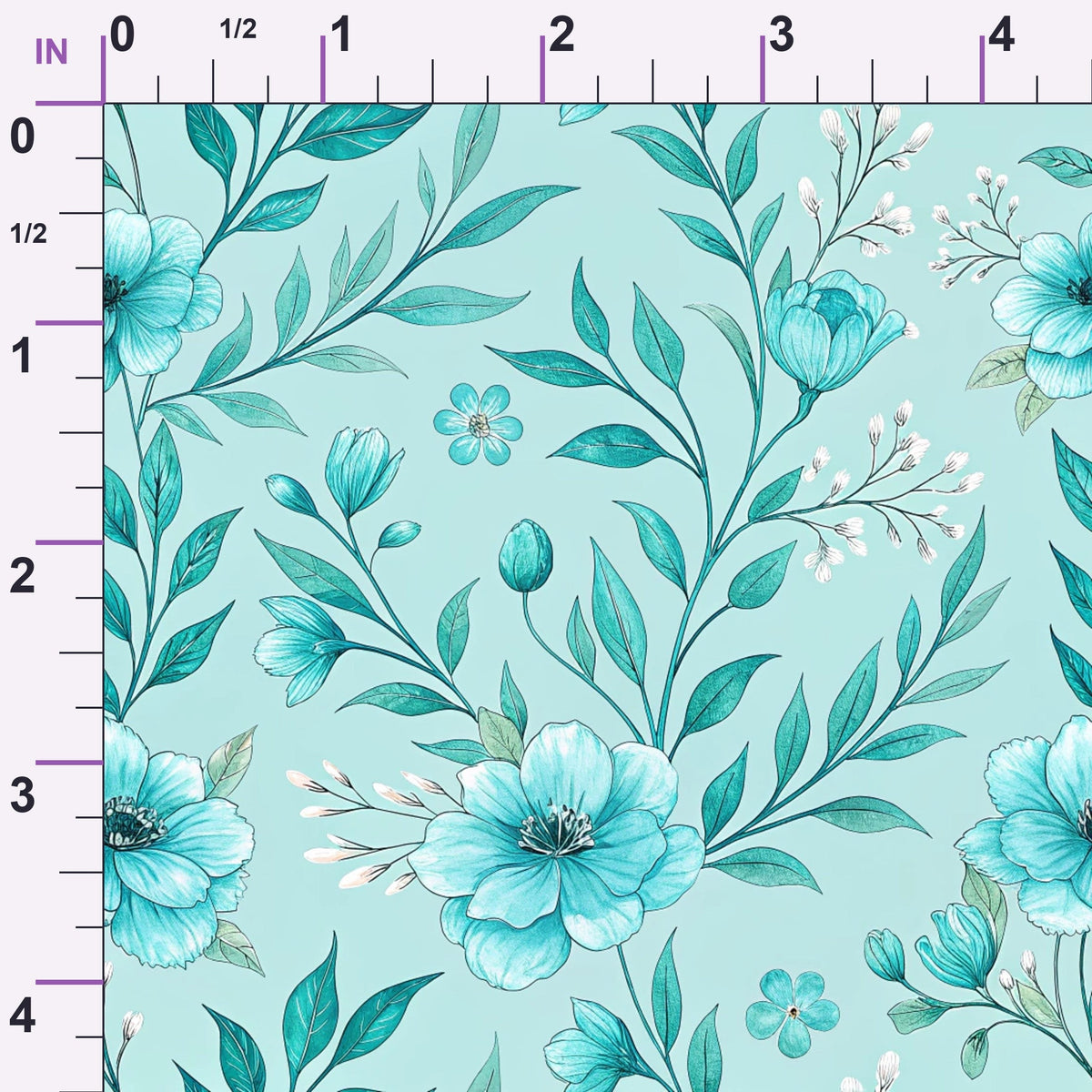 Teal Reverie Pattern 12 Minky Fabric