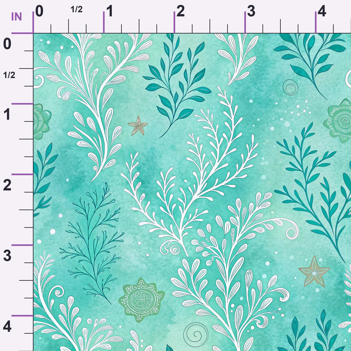 Teal Reverie Pattern 14 Minky Fabric
