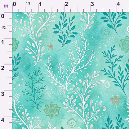 Teal Reverie Pattern 14 Minky Fabric