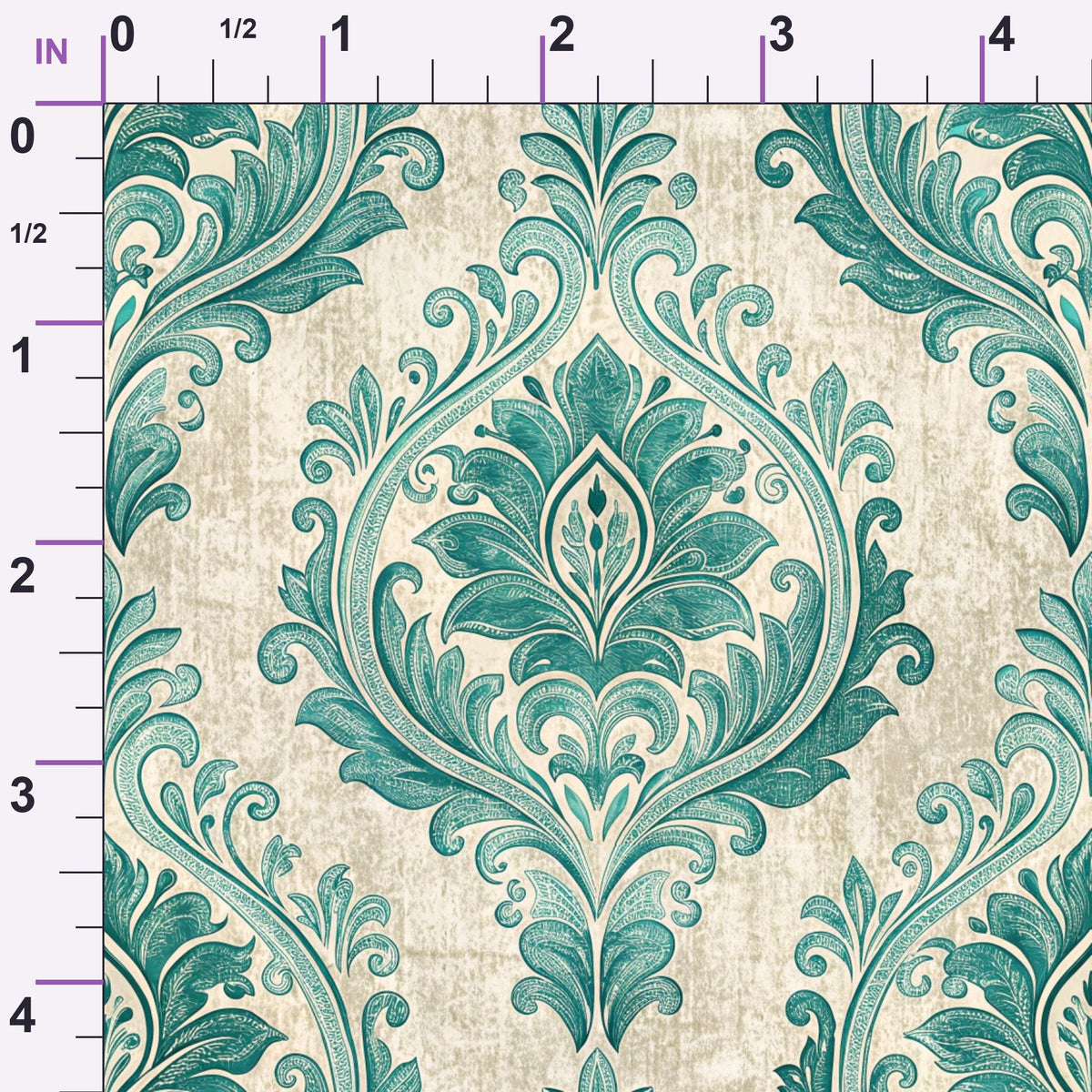 Teal Reverie Pattern 15 Minky Fabric