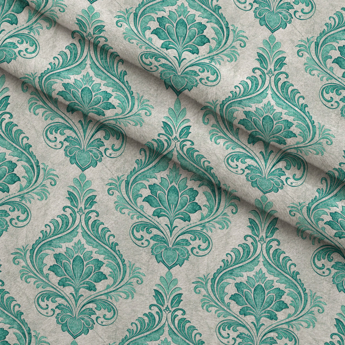 Teal Reverie Pattern 2 Minky Fabric