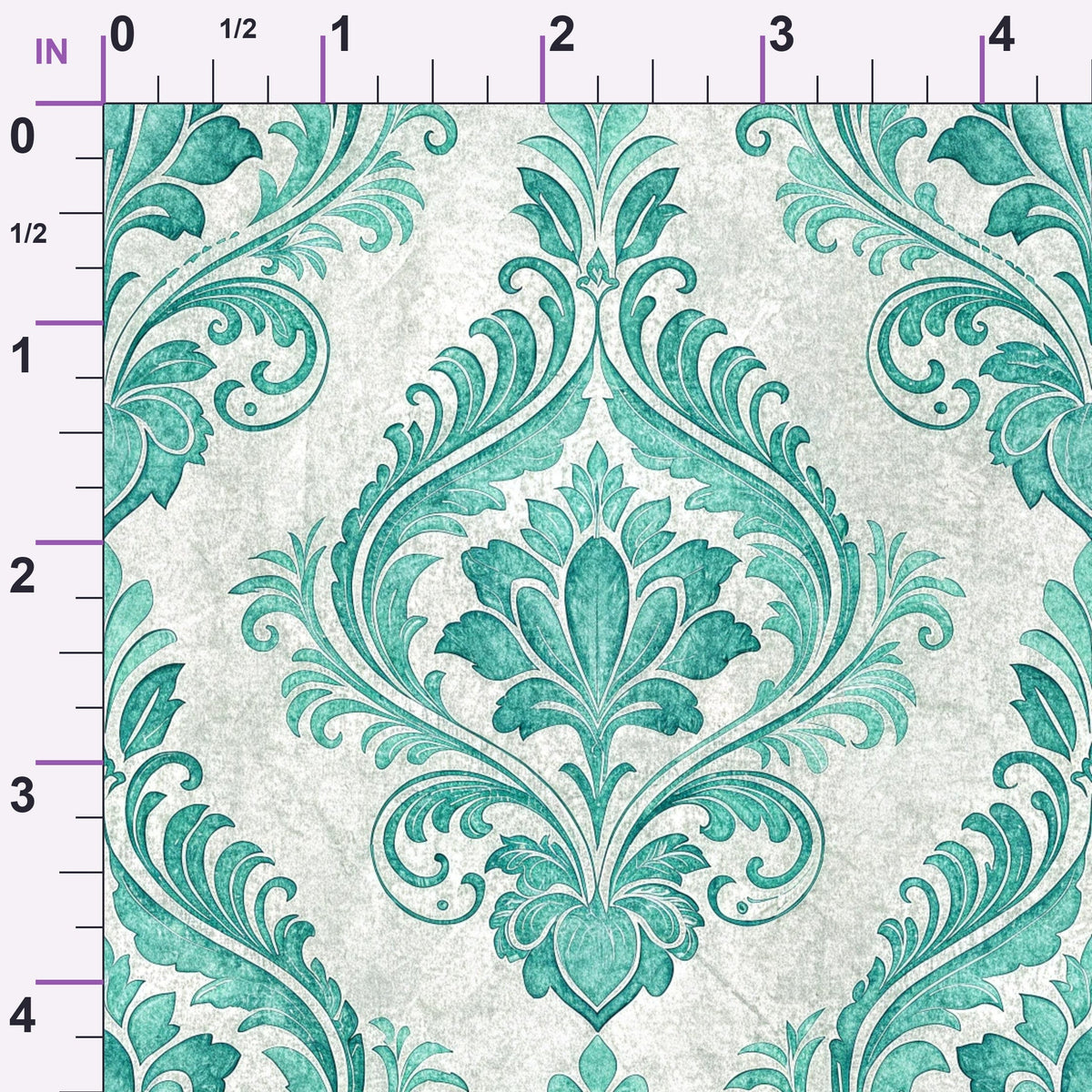 Teal Reverie Pattern 2 Minky Fabric