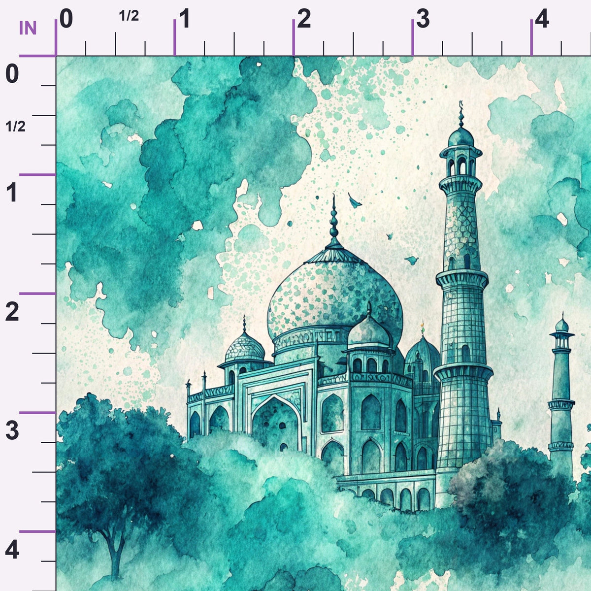 Teal Reverie Pattern 20 Minky Fabric