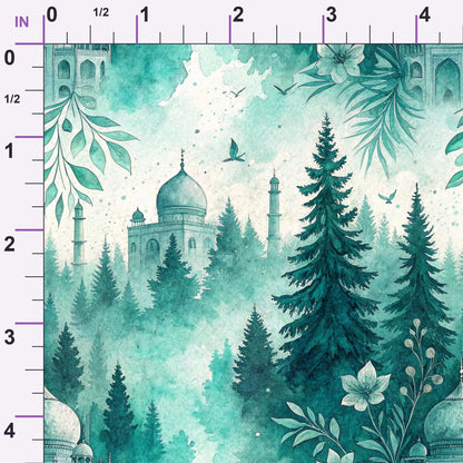 Teal Reverie Pattern 21 Minky Fabric