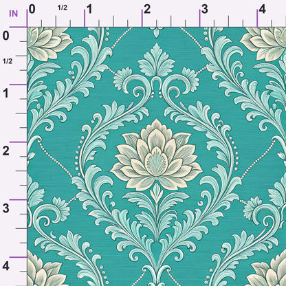 Teal Reverie Pattern 22 Minky Fabric