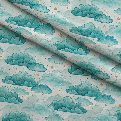 Teal Reverie Pattern 24 Minky Fabric