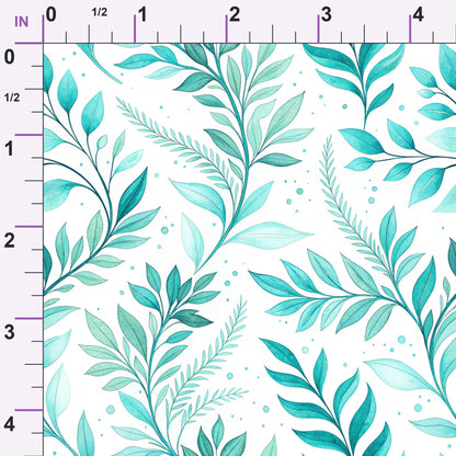 Teal Reverie Pattern 3 Minky Fabric
