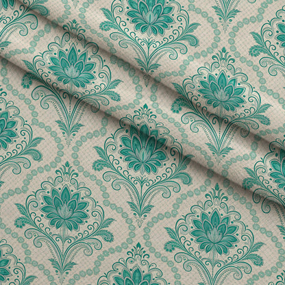 Teal Reverie Pattern 4 Minky Fabric