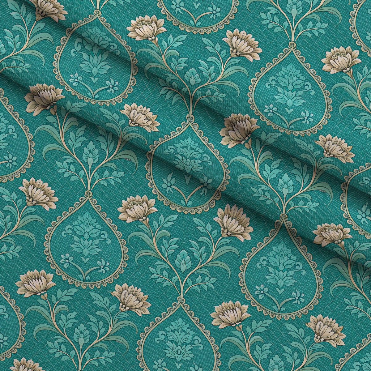 Teal Reverie Pattern 9 Minky Fabric