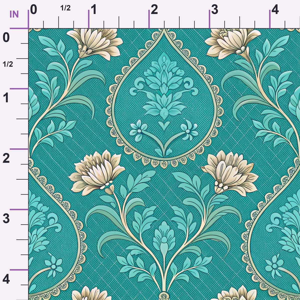 Teal Reverie Pattern 9 Minky Fabric