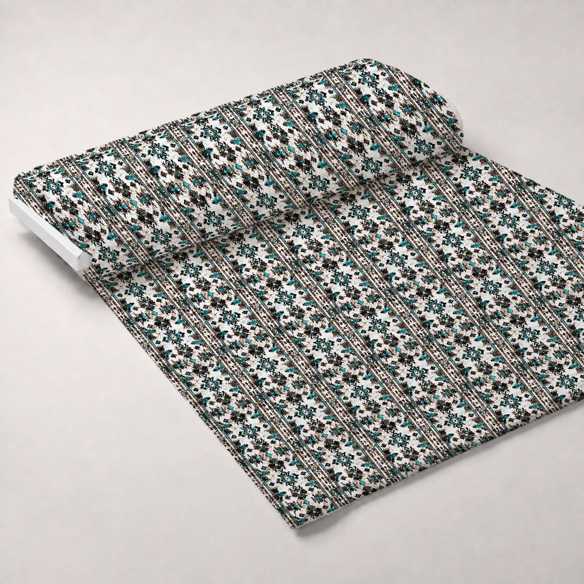 Teal Totem Pattern 11 Minky Fabric