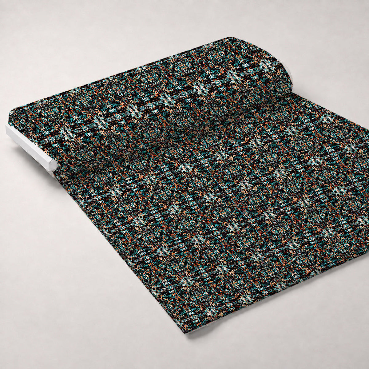 Teal Totem Pattern 24 Minky Fabric