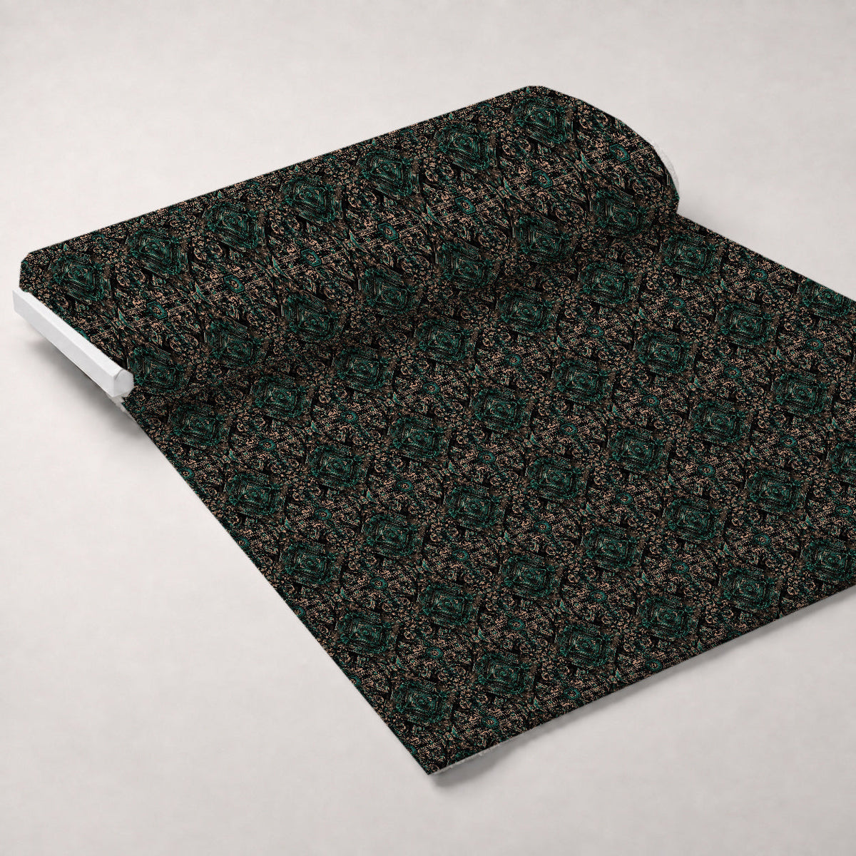 Teal Totem Pattern 25 Minky Fabric