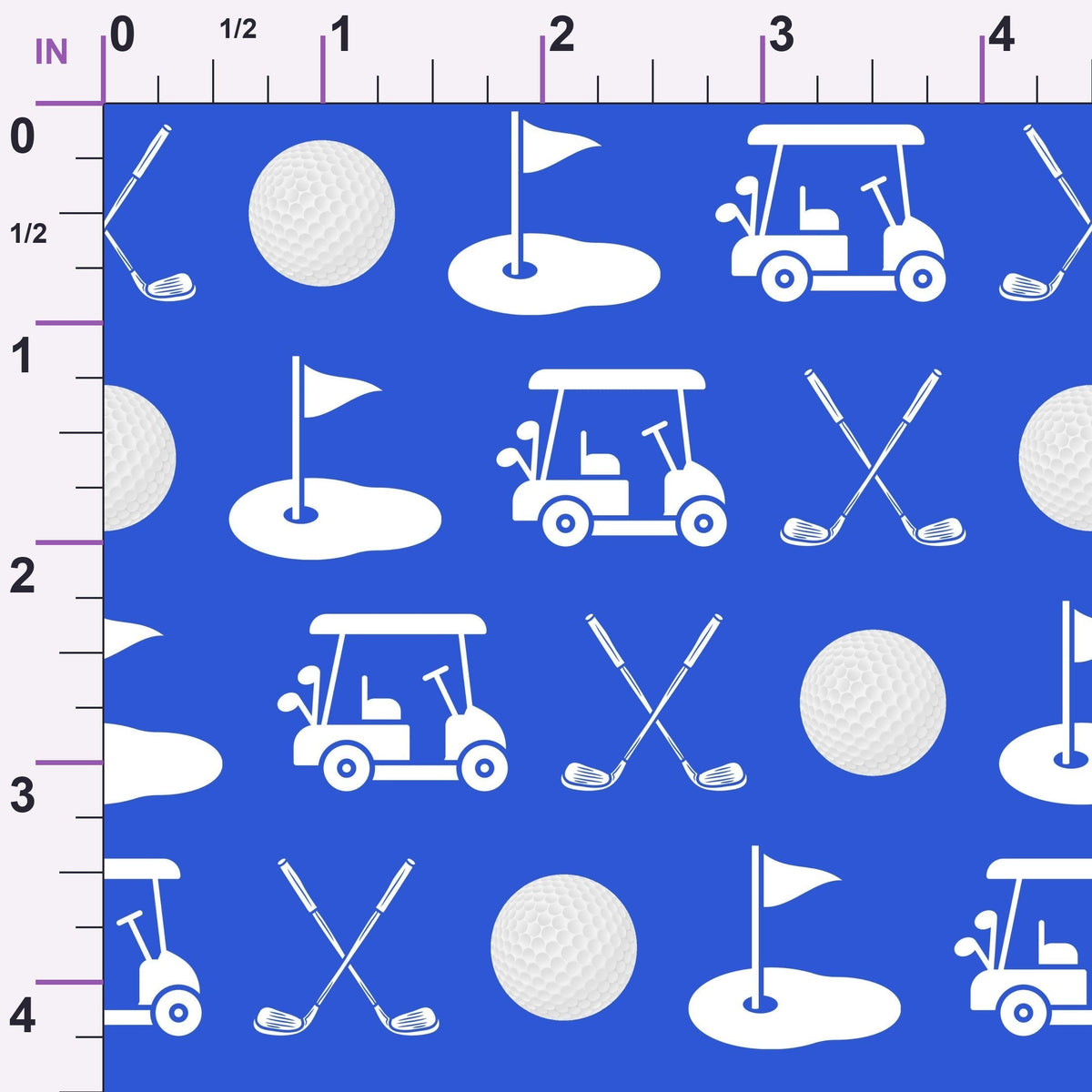 Tee Time Pattern 1 Minky Fabric