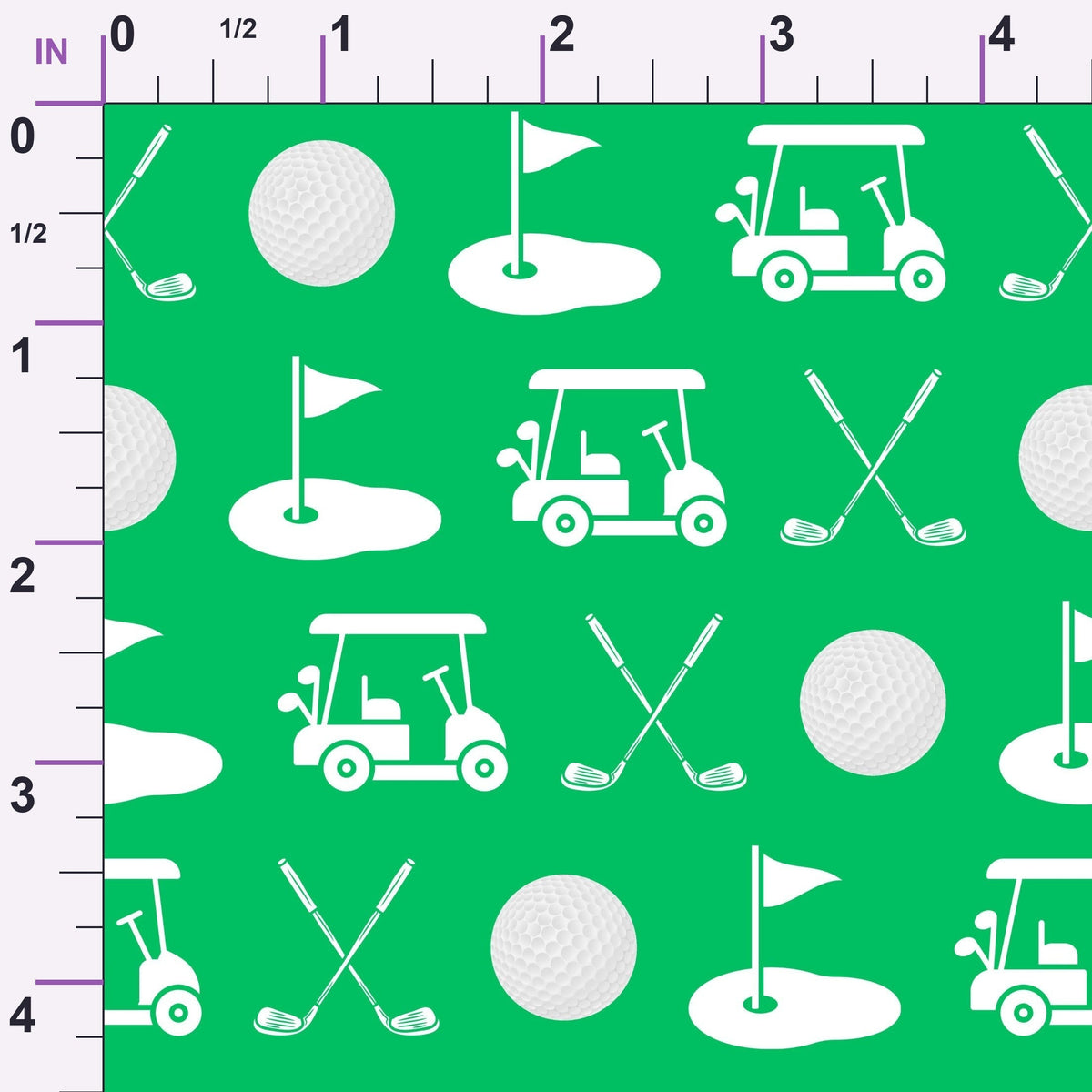 Tee Time Pattern 10 Minky Fabric