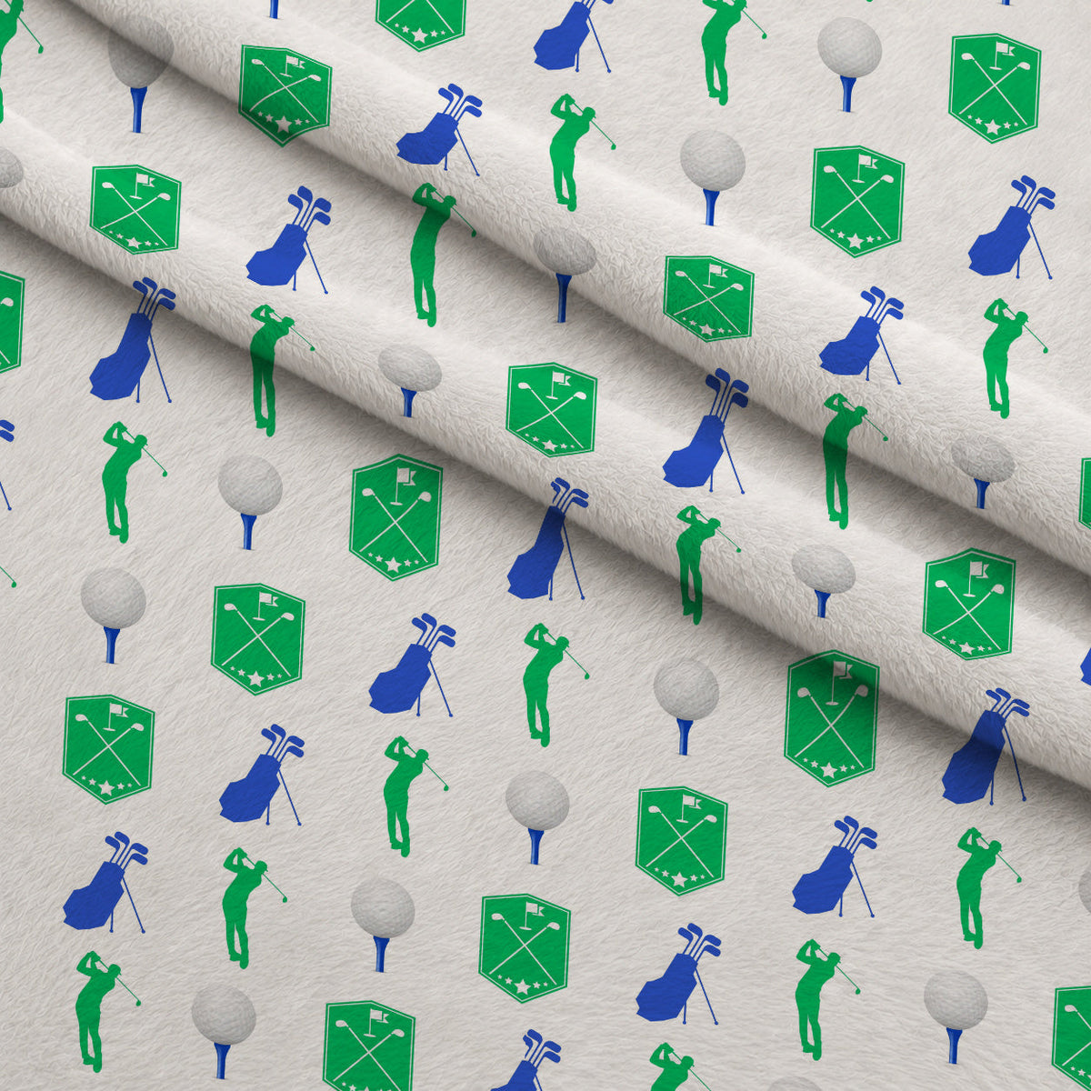 Tee Time Pattern 2 Minky Fabric