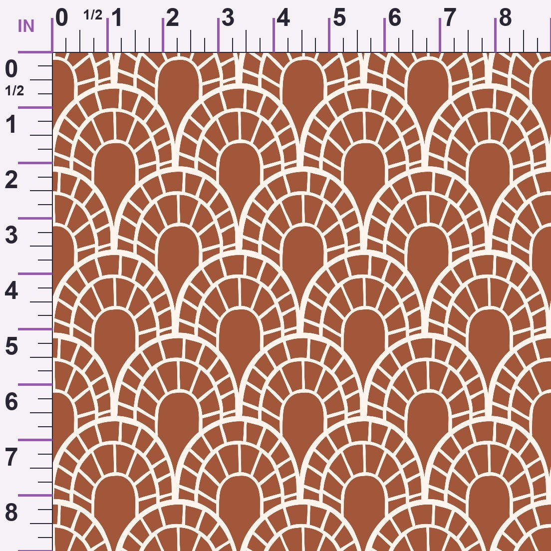 Terracotta Daydream Pattern 10 Minky Fabric