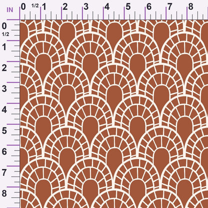 Terracotta Daydream Pattern 10 Minky Fabric