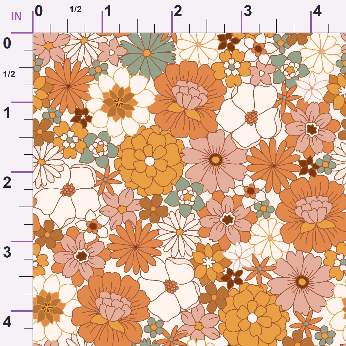 Terracotta Daydream Pattern 11 Minky Fabric