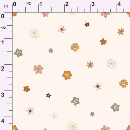 Terracotta Daydream Pattern 14 Minky Fabric