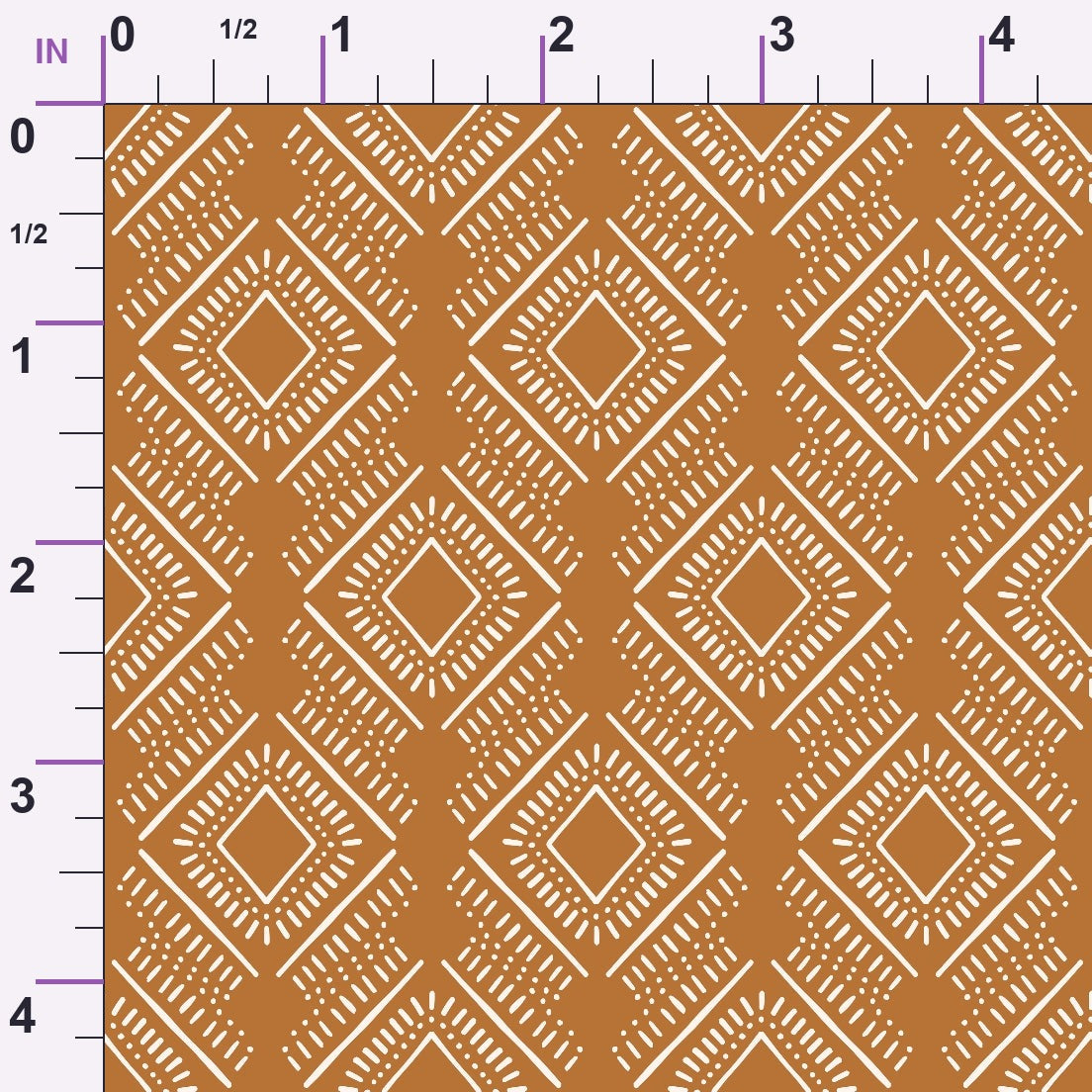 Terracotta Daydream Pattern 16 Minky Fabric