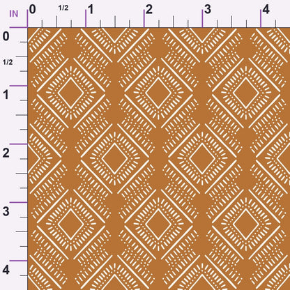 Terracotta Daydream Pattern 16 Minky Fabric