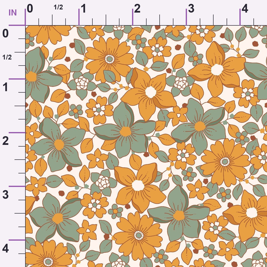 Terracotta Daydream Pattern 2 Minky Fabric