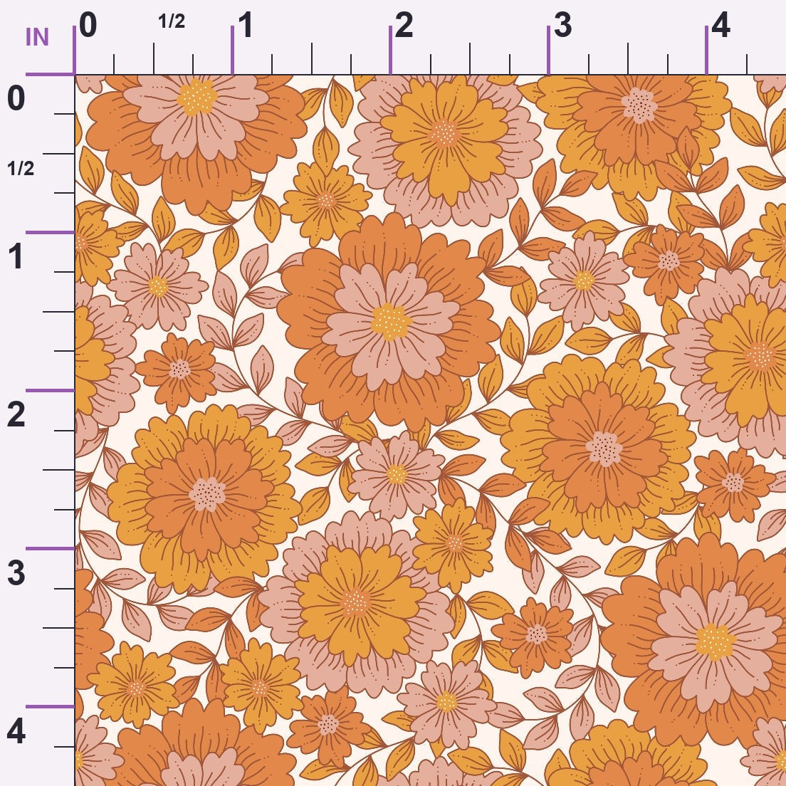 Terracotta Daydream Pattern 5 Minky Fabric