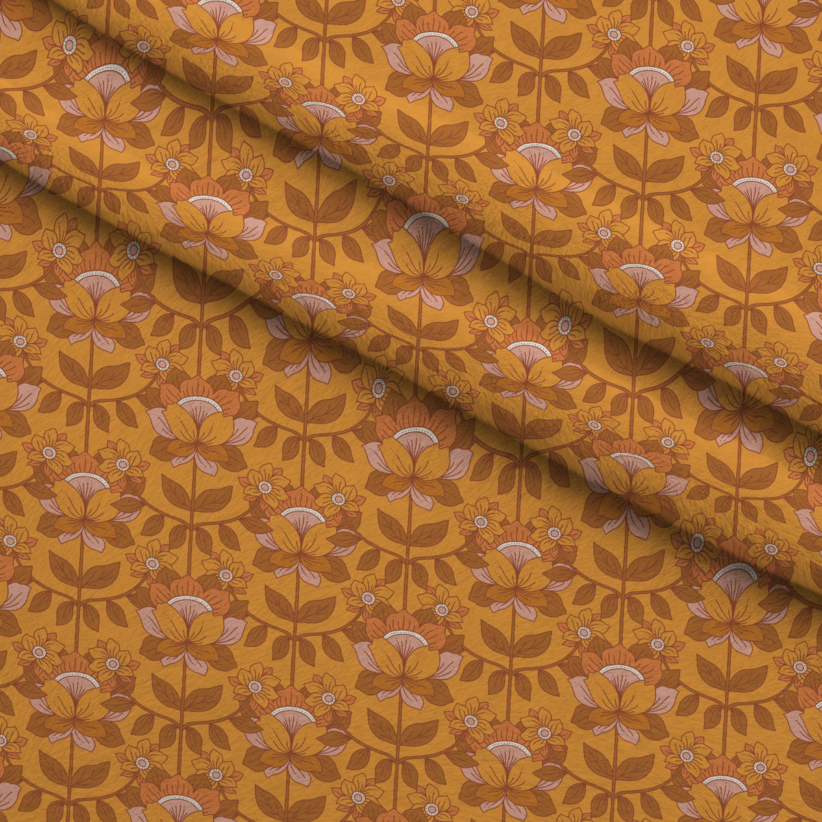 Terracotta Daydream Pattern 7 Minky Fabric