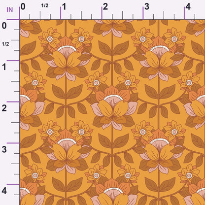 Terracotta Daydream Pattern 7 Minky Fabric