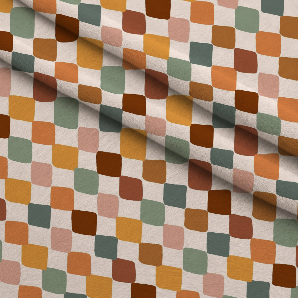 Terracotta Daydream Pattern 8 Minky Fabric