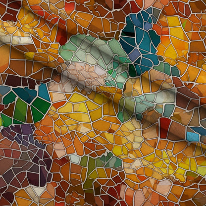 Terracotta Tesserae Pattern 10 Minky Fabric