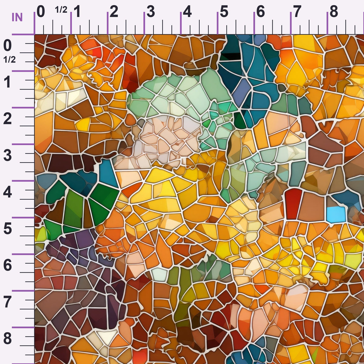 Terracotta Tesserae Pattern 10 Minky Fabric