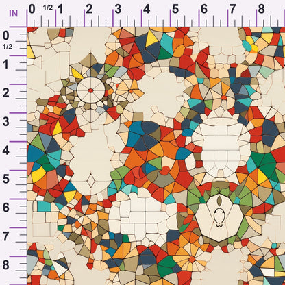 Terracotta Tesserae Pattern 11 Minky Fabric