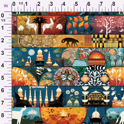 Terracotta Tesserae Pattern 19 Minky Fabric