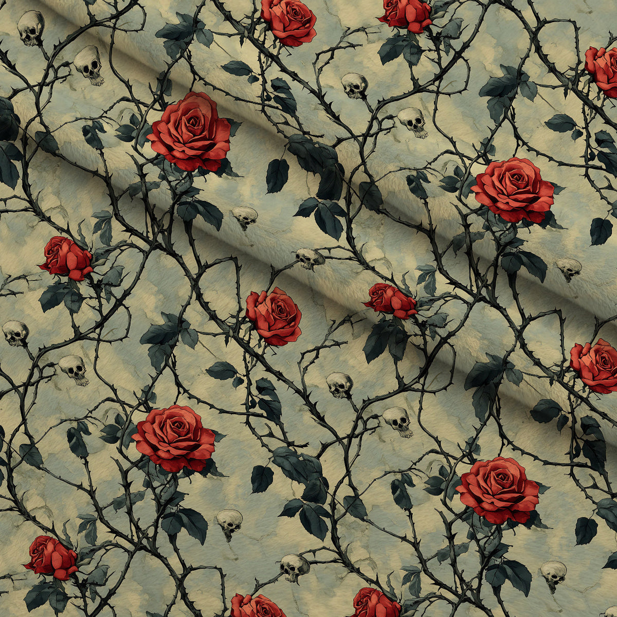 Thorned Roses Pattern 10 Minky Fabric