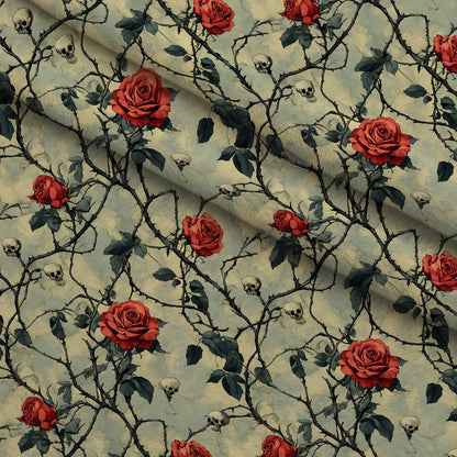 Thorned Roses Pattern 10 Minky Fabric