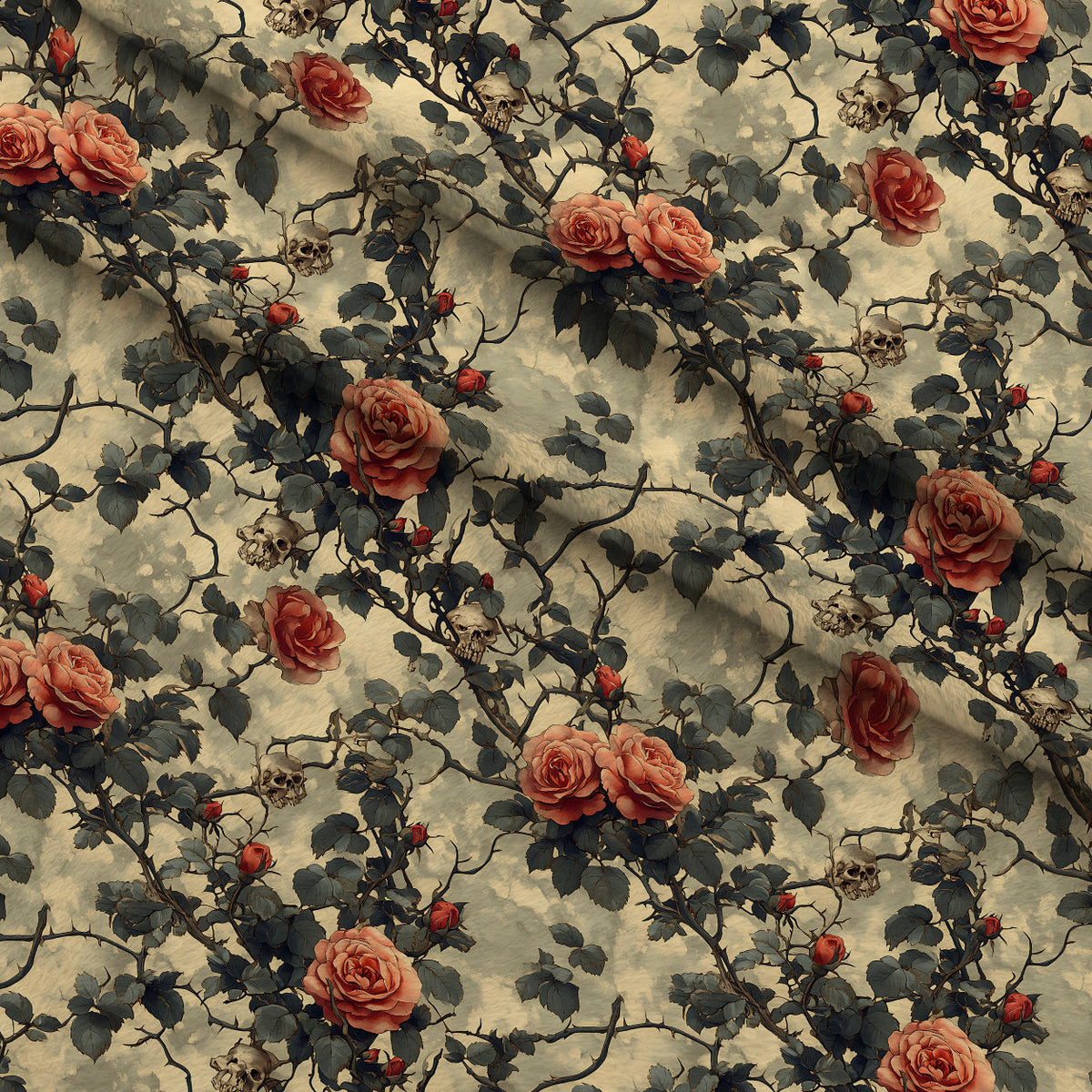 Thorned Roses Pattern 13 Minky Fabric